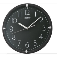 [Original] Seiko Clock QHA007KL Decorator Black Analog Quartz Quiet Sweep Arabic Numerals Wall Clock QHA007K QHA007