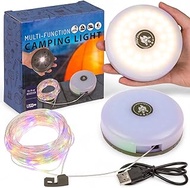 MIJOMA Camping Light 3-in-1 - LED Lantern with Torch & Power Bank Function, 10 m RGB Fairy Lights, U