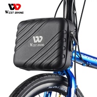 WEST BIKING Bicycle Bag Fit for Folding Bike Brompton Front Bag Bicycle Hard Shell Waterproof Bike Accessories Foldable Cycling Front Bag