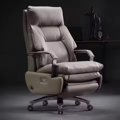 Electric massage boss chair, computer chair, comfortable sitting, office chair, backrest, reclining 