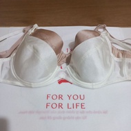 Women's bra D179 WHP with underwire, no padding, White, Skin color, size A75, B75, A80, B80