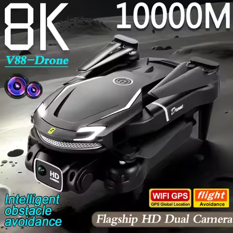 New V88 Drone 8K Aerial HD Dual Camera Photography Intelligent Obstacle Avoidance Brushless Motor 5G