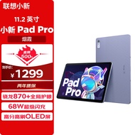 联想小新PadPro11.2英寸 骁龙870 办公学习游戏平板 2.5K 120Hz OLED 68w闪充莱茵全局护眼 8+128 烟霞