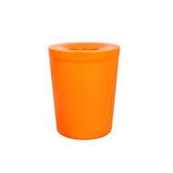 【Simple Life】實用加蓋垃圾桶-6L(橘色)