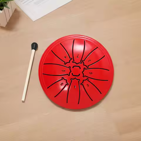 4 Inch 8 Notes Steel Tongue Drum Handpan Drum Percussion Instruments for Yoga Meditation Unique Gift