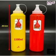 { 1100ml Sauce Bottle | Sauce Squeezer Bottle | Plastic Bottle Sauce | Botol Sos | Sos Botol Besar |