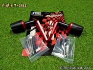 กันล้มกลาง Mslaz สีแดง งานเเท้ Nui racing งานCNCคุณภาพ รูตรง ใส่ได้ทันที