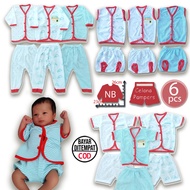 6 Pcs / 3 Sets Long Baby Clothes Baby Pants Baby Cloud Suit Newborn Baby Clothes Newborn Baby Clothe