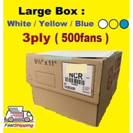 Computer Form Paper 3ply (W/Y/B) - 9.5" x 11" NCR (500 FANS)