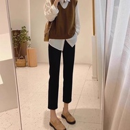 Quần Jeans Denim Ống Thẳng Màu Beige Mới Xuân 2025 Cho Nữ Quần Ống Thẳng Ôm Dáng Co Giãn Cạp Cao Quầ