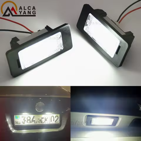 2pcs/a set No Error Car Led Number License Light For BMW E39 E60 6000k White X3 X5 X6 E71 E72 E82 E8
