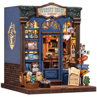 City Walk Series DIY Doll House Wooden Puzzle Miniature House Sensor Light DIY Miniature Doll House
