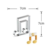 【Eco-friendly】 Music Note Cookie Cutter Mould Stainless Steel Piano Violin Guitar Piano Keyboard Bis