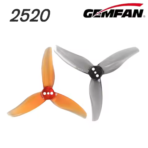 4Pairs Gemfan Hurricane 2520 2.5X2X3 3-Blade PC Propeller 4CW 4CCW for FPV Freestyle 2.5inch Drone 1