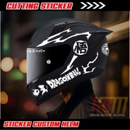 Dragon Ball Helmet cutting Sticker/Helmet Sticker