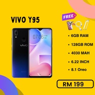 Vivo Y95 6GB RAM 128GB ROM (Original Second) 3 Months Warranty Free Cover/Tempered Glass/Cable HANDPHONE MURAH