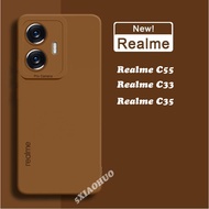 Liquid Silicone Realme C55 Soft Case Realme C33 Realme C35 Phone Case Shockproof Phone Cover