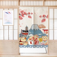 Velcro Doorway Curtain, Kitchen Partition Door Curtain,Mount Fuji Tapestry for Wall Hanging, Japanese Noren Bedroom Partition Kithchen Divider Bathroom Door Decor
