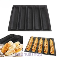 5 Loaves French Bread Baguette Pan Mold Non-Stick Wave Loaf Bake Baking Mould Frozen dough silicone 