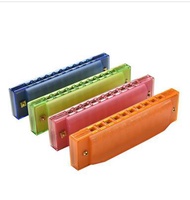 1 Pcs 10 Holes Harmonica Learning Education Plastic Harmonica Music Toys