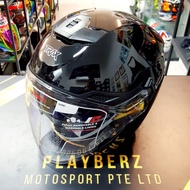 TRAX TG263 *PSB APPROVED GLOSS BLACK HELMET