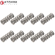 CHINK 10Pcs Spring Steel Coil, Stainless Steel 6mm OD Telescopic Spring, Practical 1mm Wire Size Com
