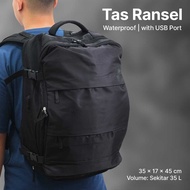 Waterproof Travel Laptop Backpack with USB Port 35L - SP14