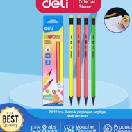 All-round Deli Neon Pencil Triangular Barrel Pencil HB φ8×188mm EU54600