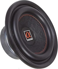 Alphasonik HSW208 Hyper 200 Series 8” 600 Watts Max / 200 Watts RMS Single 4 Ohm Car Subwoofer Stamped Alpha Steel Basket with High Grade Magnet Non Pressed Paper Cone Audio Speaker Bass Sub Woofer