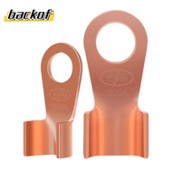BACKOF 10pcs/pack OT Wire Nose Terminal Crimp, 10A-80A Copper OT Cable Connector Kit, Durable Bolt H