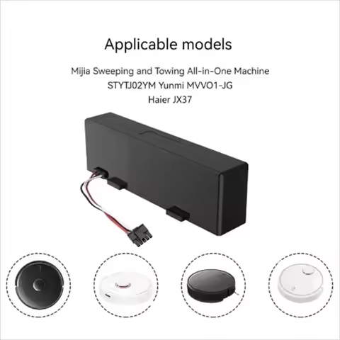 12.8Ah Lithium-ion Rechargeable Battery for Xiaomi Home Robot Vacuum Cleaner-Mop 18650 Core 4S1P 14.