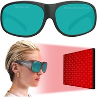 LaserPair Blocking Red Laser Glasses, LED Red Light Therapy Safety Glasses 620-700nm Ruby Laser Safe