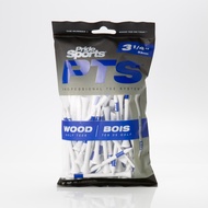 Tees Pride Professional Wood Tee PTS 3 1/4" (75 Tees) Golf Ball Stand (75 Pieces)