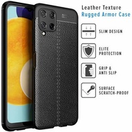 SAMSUNG M52 A02S A03S A22 4G A22 5G CASE SOFTCASE AUTOFOCUS LEATHER ORANGE LEATHER SOFT SILICONE BLA