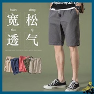 Three Quarter Pants Men Korean 3 Quarter Pants Casual Shorts Cropped 3/4 Pants M-4XL