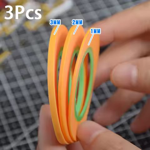 1mm 2mm 3mm Wide Model Spraying Coating Color Ultra Tape Fine DIY Special Masking 18m Model Covering