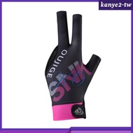 [KY] 3 Finger Billiard Glove Pool Cue Glove for Women Men Pool Cue Mitt Wear Resistant Breathable Ad