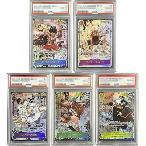 5 Models Diy 2025 One Piece Monkey D. Luffy Jewelry Bonney Rating Collection Cards Self made Trafalg