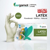 Bergamot Latex Powdered Examination Gloves (100's) Z1250