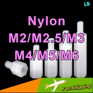 [New Arrival] hexagonal white nylon column,Threaded Standoff Male to Female Hexagon Strong and Relia