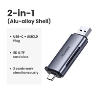 UGREEN 2 in 1 Card Reader USB 3.0 for SASMUNG S20+/S10+/S9/Note 10/Huawei P40/Dell/Lenovo/ThinkPad U