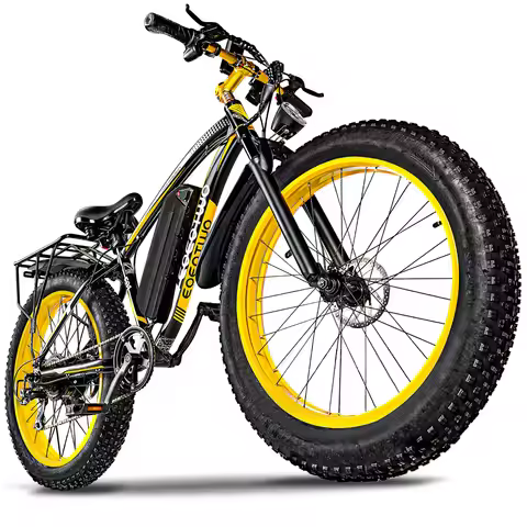26" Fat Tire 1500W Electric Bikes for Adults 34MPH 60Miles Mountain E-bike