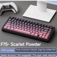 AULA F75 Wireless Mechanical Keyboard GASKET Structure 75% RGB Hot swappable Custom Keyboard With Kn