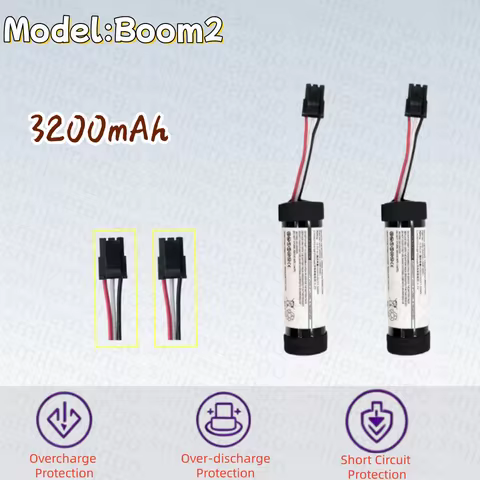 533-000104 Li-ion 3.6V 3200mAh Speaker Battery for Logitech UE Boom2 3 00798-601-8207