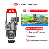 DOSEN HD 1080p V380 Pro wireless dual lens outdoor waterproof 360 cctv with audio and speaker IP Security Cameras wifi cctv camera for house full color night vision surveillance camera