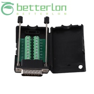 BETTER-LONTIME DB15 Connector, Solderless 15 Pin 15 Pin Breakout Board, Module with  DB15 Male Conne