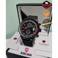 🇲🇾Ready stock🇲🇾KADEMAN K847 Men‘s Leather Fashion Watch With Date