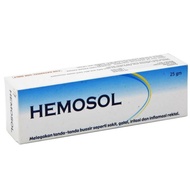 reday stock Ubat Sapu Buasir Hemosol Ointment 25g / Supositori sumbat 10biji (sakit gatal iritasi da