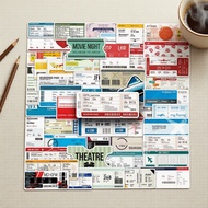 Set 250pcs Cute Aesthetic Airline Ticket & Boarding Pass Stickers - Laptop, Skateboard, Suitcase & P