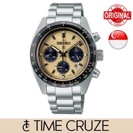 [Time Cruze] Seiko SSC817 Prospex Solar Speedtimer Tachymetre Stainless Steel Yellow Dial Men Watch SSC817P1